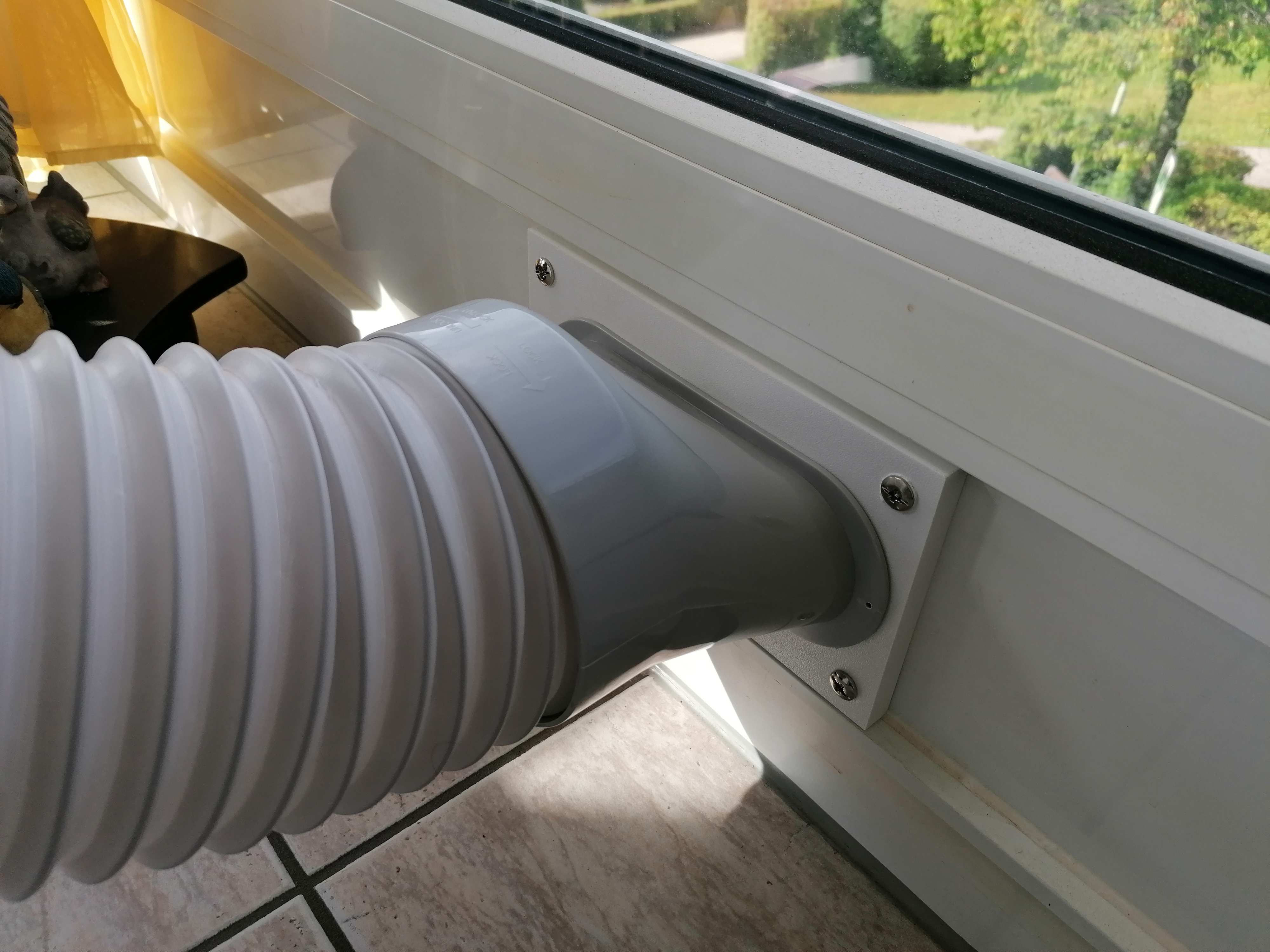 Abluft Anschluss für Mobiklimagerät individuell im 3D Druck gefertigt